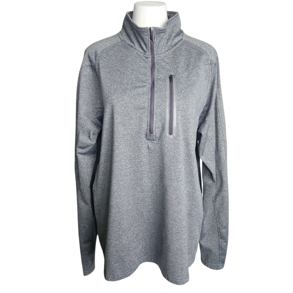 Ariat Tek Cold Series Long Sleeve‎ 1/4 Quarter Zip Gray Shirt Women's Size Large